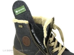 Remonte R7980-01 Noir Marron Beige - Basket Montante Femme -Les chaussures ne mentent jamais. cd24607c73b9e66c561f35ea11d5d5ef a108601 175317