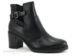 Shoelab PAMELA 4328 Noir - Boots Femme Talon Epais