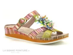 Laura Vita BRCUELO 242 Jaune Multicolore - Mule Femme -Les chaussures ne mentent jamais. cd24607c73b9e66c561f35ea11d5d5ef img 0109.jpg 145070