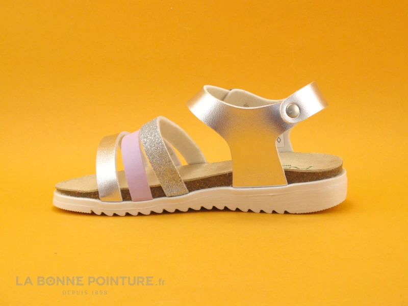 Autenti 6811670 - Gris Metal - Violet - Sandale Mode Fille 4 Autenti 6811670 - Gris Metal - Violet - Sandale Mode Fille – Image 2