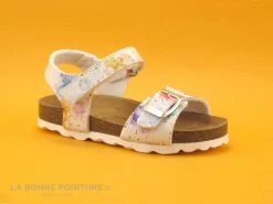 Autenti 6811866 - Blanc - Multicolore - Sandale Anatomique Fille