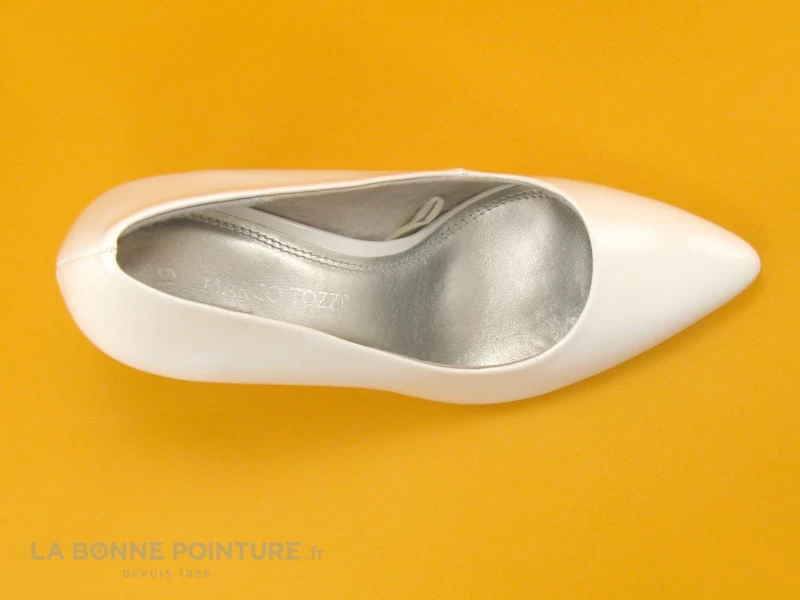 Marco Tozzi 2-22415-34 White Patent - Escarpin Blanc Verni Talon Haut 8 Marco Tozzi 2-22415-34 White Patent - Escarpin Blanc Verni Talon Haut â Image 6