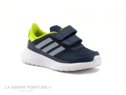 Adidas TENSAUR RUN I - FY9199 - Noir Argent Jaune - Basket BEBE
