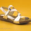 Xapatan 2164 Blanc Argent - Sandale Mode Confort Femme