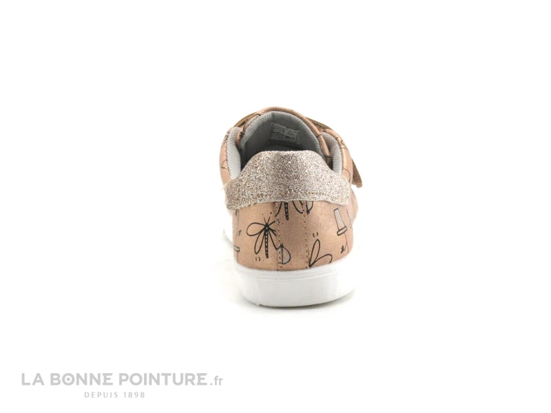 KOUKI By Bopy TAOFI - Peche Imprime - Velcros - Sneakers Fille 6 KOUKI By Bopy TAOFI - Peche Imprime - Velcros - Sneakers Fille – Image 4