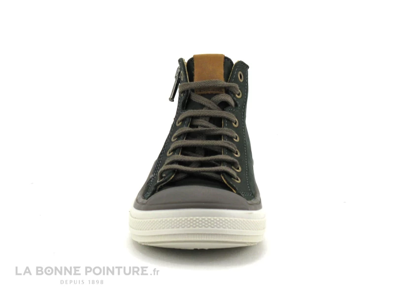 Bopy VELVET Vert - Basket Montante GARCON Cuir Vert 4 Bopy VELVET Vert - Basket Montante GARCON Cuir Vert – Image 2