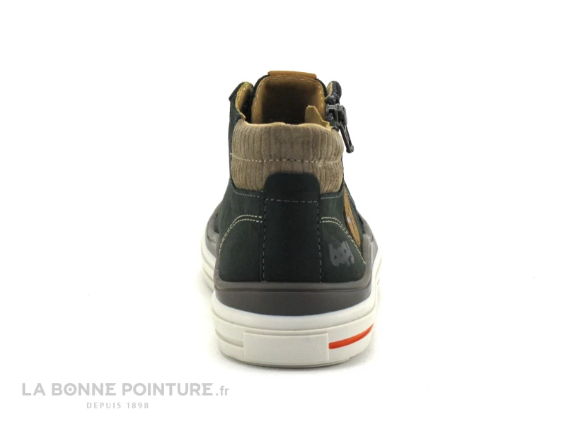 Bopy VELVET Vert - Basket Montante GARCON Cuir Vert 5 Bopy VELVET Vert - Basket Montante GARCON Cuir Vert – Image 3