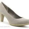 Marco Tozzi 2-22411-26 Taupe Velours - Escarpin Beige Femme