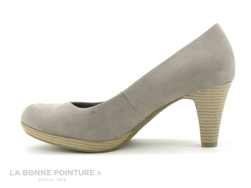 Marco Tozzi 2-22411-26 Taupe Velours - Escarpin Beige Femme 5 Marco Tozzi 2-22411-26 Taupe Velours - Escarpin Beige Femme – Image 3