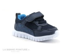 DT New York B310533 - Basket BEBE Bleu Marine - Interieur Turquoise