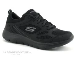 Skechers 12982 Summits Suited Black - Basket Sport Femme