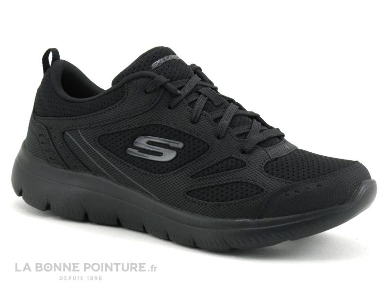 Skechers 12982 Summits Suited Black - Basket Sport Femme 3 Skechers 12982 Summits Suited Black - Basket Sport Femme