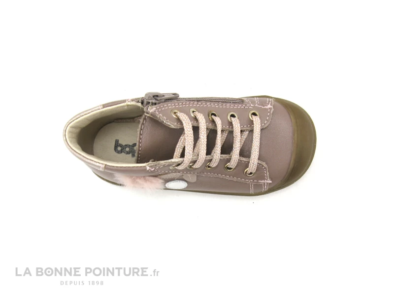 Bopy ROMANA Rose - Pompon Fourrure - Chaussure BEBE Fille 8 Bopy ROMANA Rose - Pompon Fourrure - Chaussure BEBE Fille – Image 6