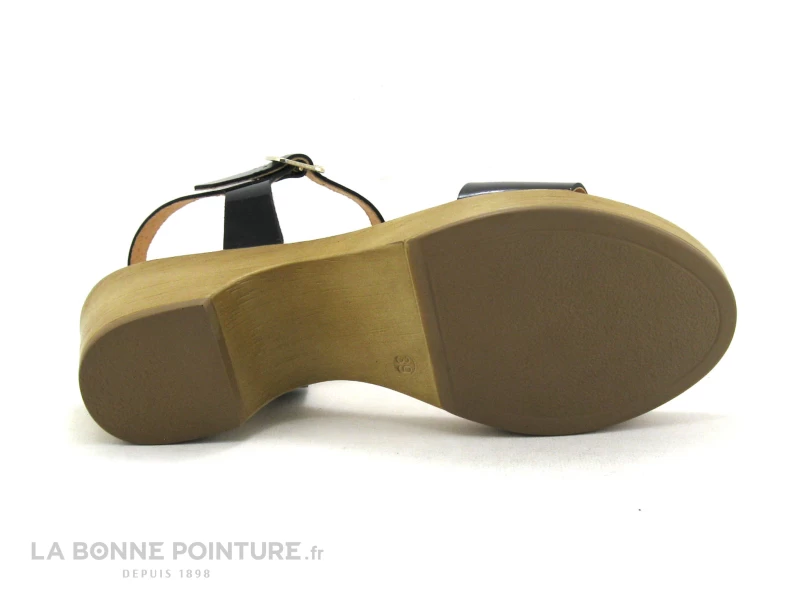 Kaola 710 - Sandale Noire Verni Petit Talon 9 Kaola 710 - Sandale Noire Verni Petit Talon â Image 7