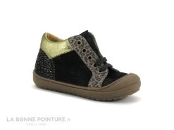 Bopy JEANETTE Noir - Chaussure Montante Premiers Pas Fille