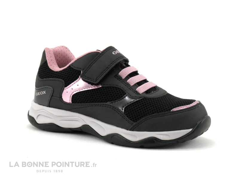 Geox CALCO J15CMA Black - Pink - Sneakers Fille 3 Geox CALCO J15CMA Black - Pink - Sneakers Fille