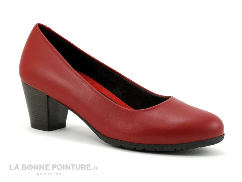 Carla Tortosa 75275 Rouge - Escarpin Souple - Talon Moyen 3 Carla Tortosa 75275 Rouge - Escarpin Souple - Talon Moyen