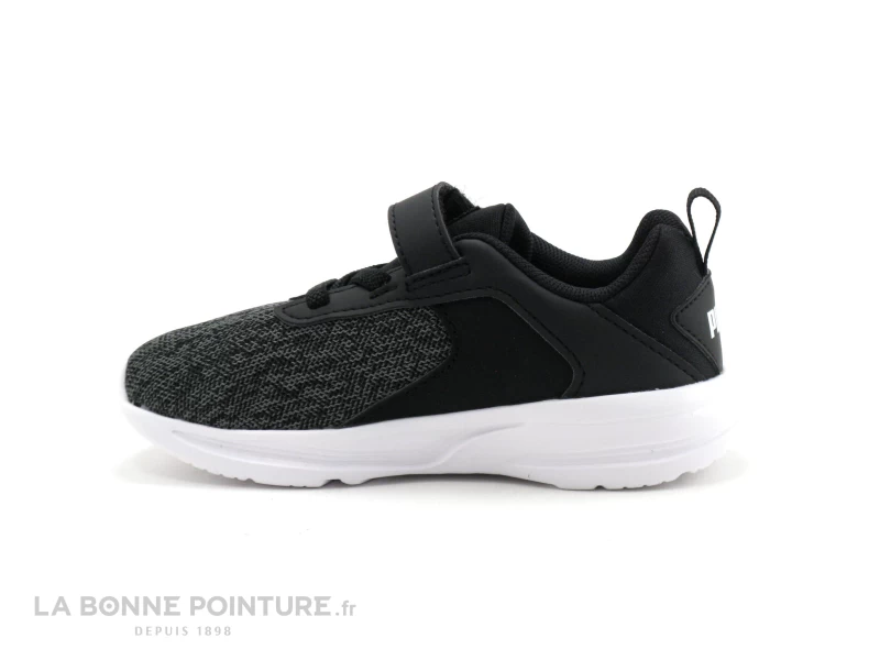 Puma COMET 2 Alt V - Basket Noire - Gris - Elastique Et Velcro 5 Puma COMET 2 Alt V - Basket Noire - Gris - Elastique Et Velcro – Image 3