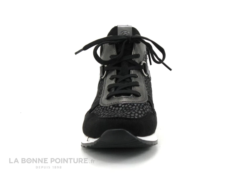 Remonte R2543-42 - Noir - Gris Metal - Pois - Chaussure Montante Femme 4 Remonte R2543-42 - Noir - Gris Metal - Pois - Chaussure Montante Femme – Image 2