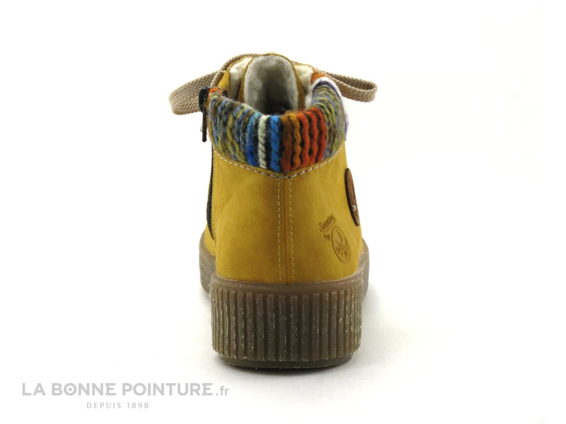 Rieker M6411-68 Jaune - Multi - Chaussure Montante Femme 6 Rieker M6411-68 Jaune - Multi - Chaussure Montante Femme â Image 4