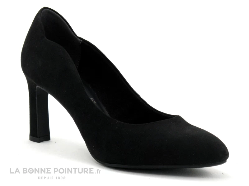 Tamaris 1-22405-27 Black - Escarpin Velours Noir - Talon Haut 3 Tamaris 1-22405-27 Black - Escarpin Velours Noir - Talon Haut