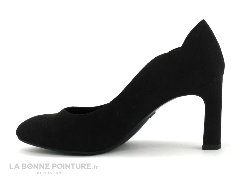 Tamaris 1-22405-27 Black - Escarpin Velours Noir - Talon Haut 5 Tamaris 1-22405-27 Black - Escarpin Velours Noir - Talon Haut – Image 3