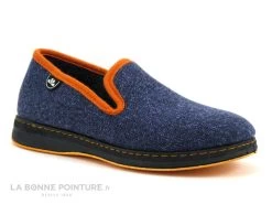 Semelflex SUPER RUBEN Marine - Orange - Charentaise Homme -Les chaussures ne mentent jamais. cd24607c73b9e66c561f35ea11d5d5ef img 1746.jpg 173763