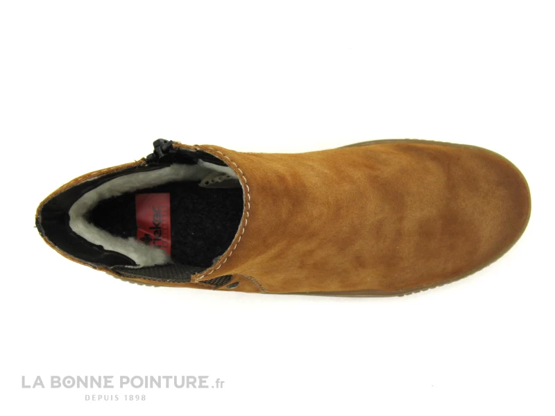 Rieker Y6461-24 Marron Clair - Bottine Femme Semelle Crepe 8 Rieker Y6461-24 Marron Clair - Bottine Femme Semelle Crepe – Image 6