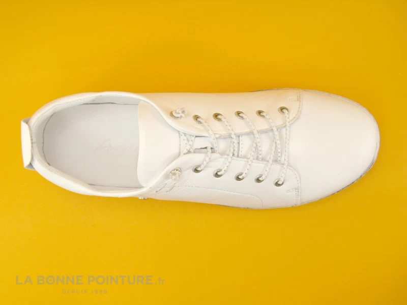 Andrea Conti 0347891 - Basket Femme En Cuir Blanc 8 Andrea Conti 0347891 - Basket Femme En Cuir Blanc – Image 6