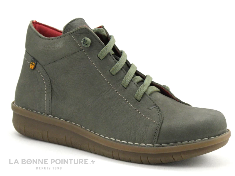 Jungla 7552 Kaki - Chaussure Montante Femme Avec Elastique Et Zip 3 Jungla 7552 Kaki - Chaussure Montante Femme Avec Elastique Et Zip