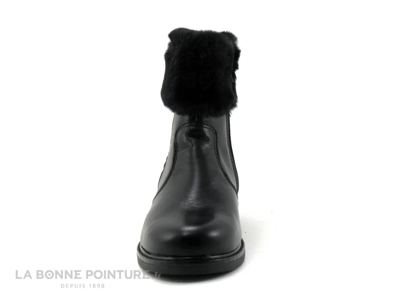Bopy SADIO Noir - Bottine Fille - Haut Fourrure - Etoiles 4 Bopy SADIO Noir - Bottine Fille - Haut Fourrure - Etoiles – Image 2