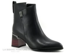 Metamorf Ose MACADAMIA Noir - Bottine Femme Bout Pointu