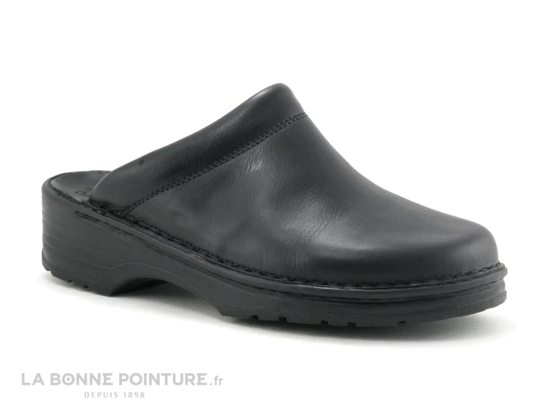 Arima DOG Noir - Sabot Homme Talon Epais - Cuir Noir 7 Arima DOG Noir - Sabot Homme Talon Epais - Cuir Noir – Image 5