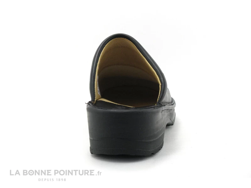 Arima DOG Noir - Sabot Homme Talon Epais - Cuir Noir 6 Arima DOG Noir - Sabot Homme Talon Epais - Cuir Noir – Image 4