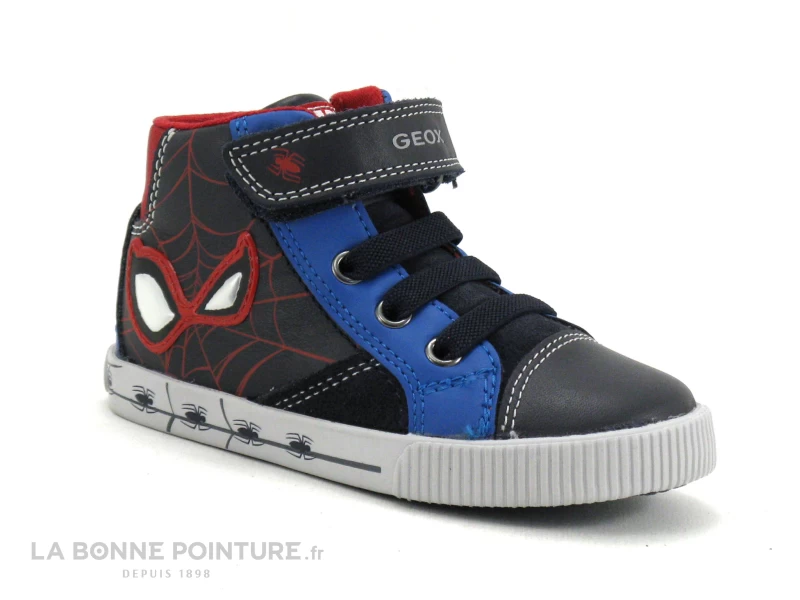 Geox Basket Spiderman B26A7C Kilwi - Navy Royal - Sneakers GARCON 3 Geox Basket Spiderman B26A7C Kilwi - Navy Royal - Sneakers GARCON