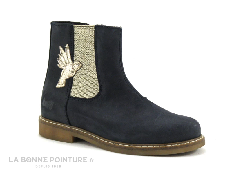 Bopy SAFALOU Marine - Oiseau - Bottine Chelsea Fille 3 Bopy SAFALOU Marine - Oiseau - Bottine Chelsea Fille