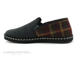 Ouf BAILLE Gris Anthracite - Carreaux Bordeaux Jaune - Chausson H -Les chaussures ne mentent jamais. cd24607c73b9e66c561f35ea11d5d5ef img 2778.jpg 163297