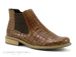 Rieker Z4994-25 Palisander Brown - Boots Chelsea Aspect Croco