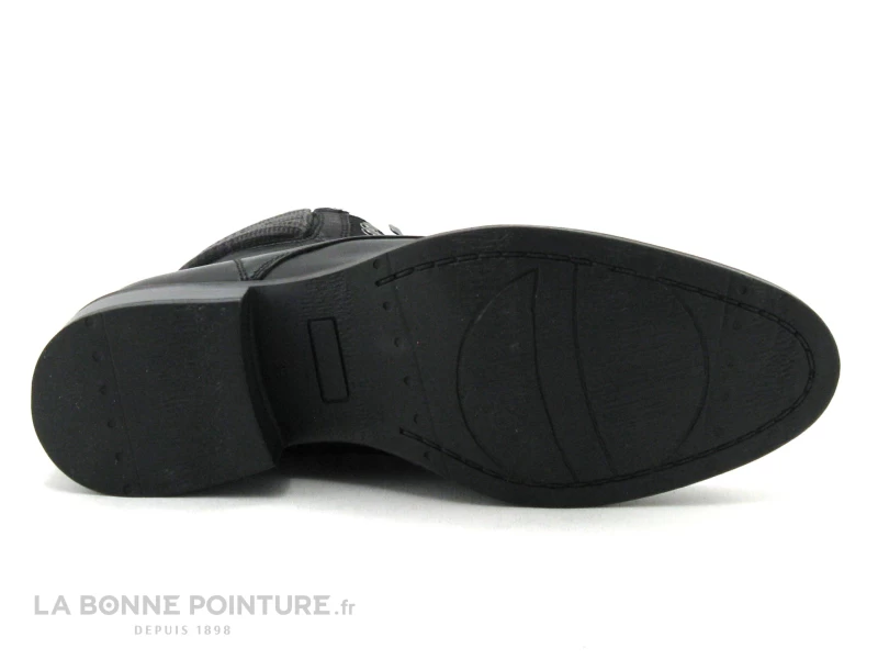 Morans SALIXO Noir - Bottine A Lacet Femme - Haut Carreaux Gris 9 Morans SALIXO Noir - Bottine A Lacet Femme - Haut Carreaux Gris – Image 7