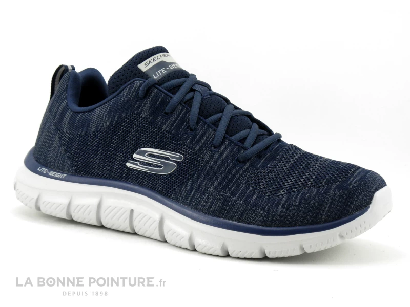 Skechers Track Front Runner Bleu Marine - Basket Sport Homme 7 Skechers Track Front Runner Bleu Marine - Basket Sport Homme – Image 5