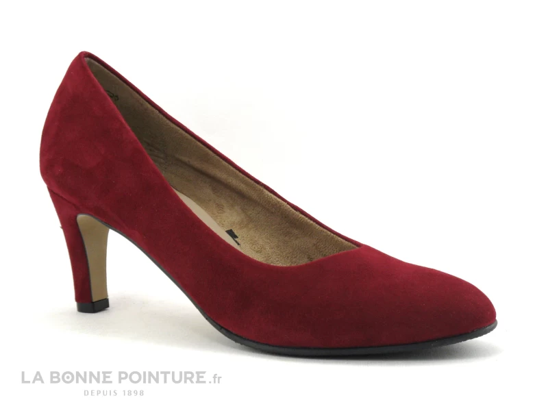 Tamaris 1-22414-25 Ruby - Escarpin Bordeaux Cuir Velours 3 Tamaris 1-22414-25 Ruby - Escarpin Bordeaux Cuir Velours