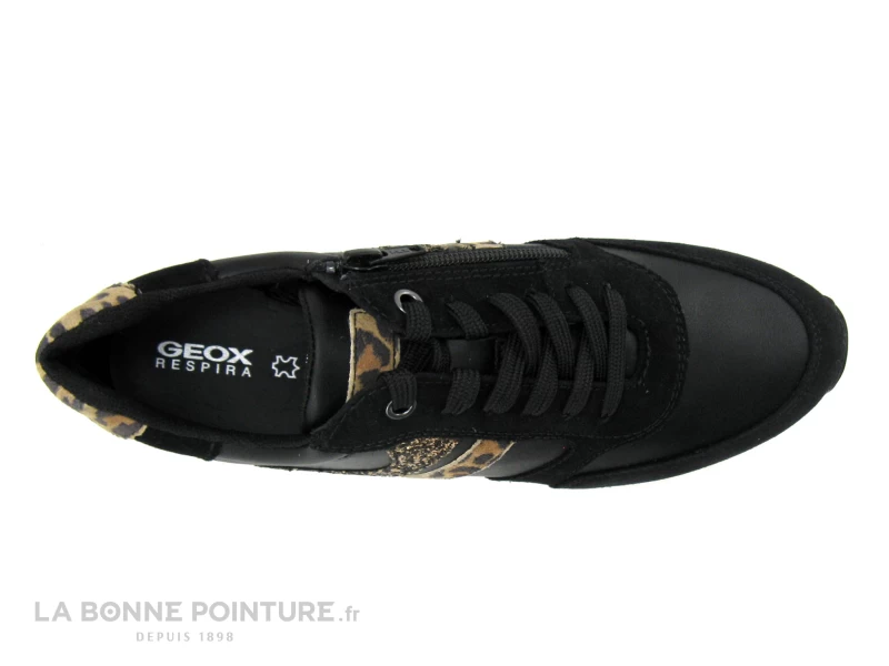 Geox AIRELL - D252SA - Black Camel - Sneakers Femme 8 Geox AIRELL - D252SA - Black Camel - Sneakers Femme – Image 6