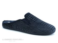 Ouf BILON Marine Gris - Rayures Et Carreaux - Pantoufle Mule Homme -Les chaussures ne mentent jamais. cd24607c73b9e66c561f35ea11d5d5ef img 3725.jpg 176111