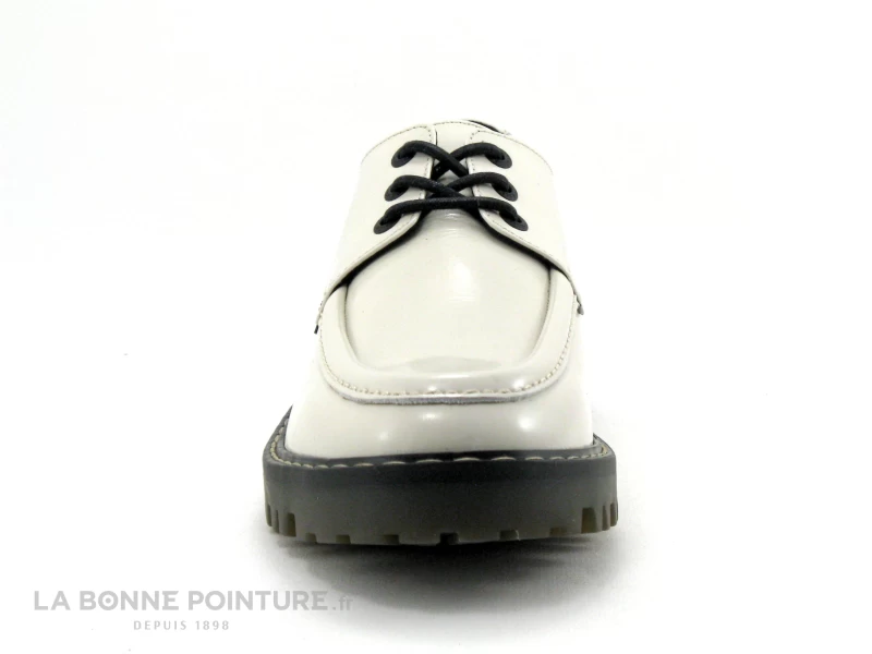 Kickers KICK DECKLOW Blanc Casse Vernis - 911270 - Derbi Femme 4 Kickers KICK DECKLOW Blanc Casse Vernis - 911270 - Derbi Femme – Image 2