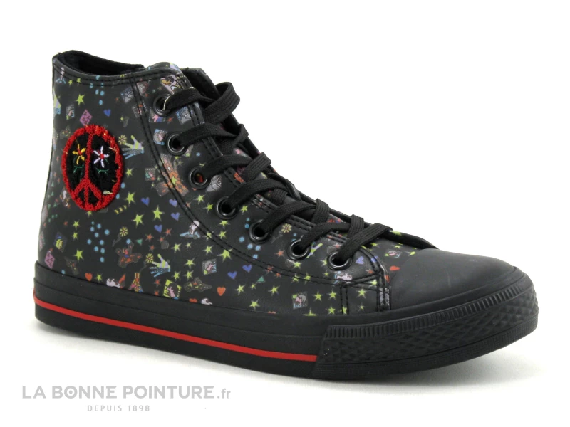 Dockers Gensheimer Art 36UR911-610 - Noir Imprime - Basket Montante 7 Dockers Gensheimer Art 36UR911-610 - Noir Imprime - Basket Montante – Image 5