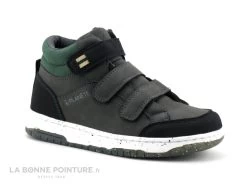 Alma Planete ECKOS - 3 Velcros - Gris Vert Noir - Basket Montante GARCON