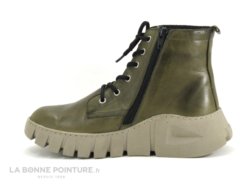 Karyoka IAN Kaki - Pochette Multicolore - Boots Plateforme Femme Kaki 5 Karyoka IAN Kaki - Pochette Multicolore - Boots Plateforme Femme Kaki â Image 3