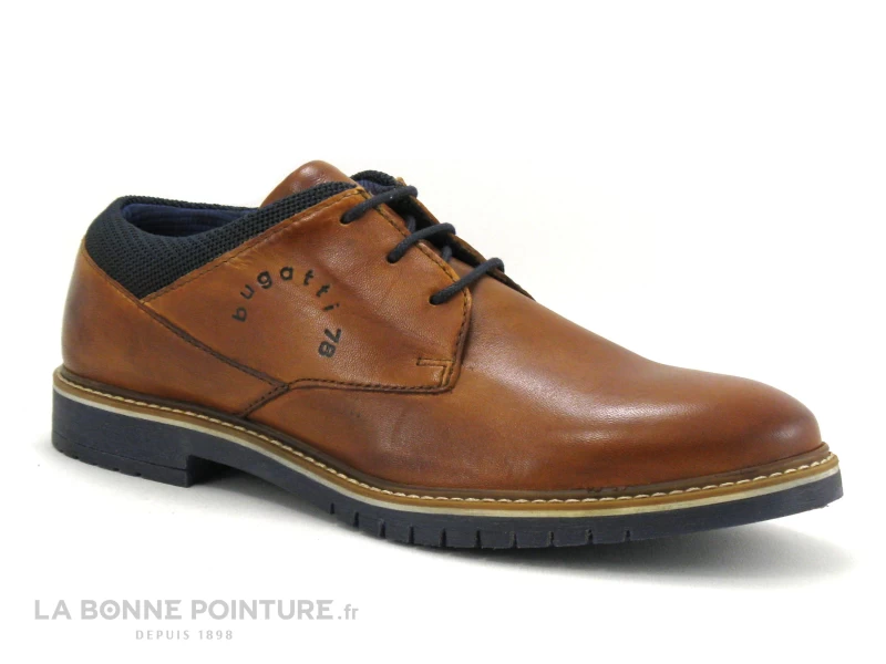 Bugatti CAJ 331837054100 Cognac - Chaussure Derbi Homme Marron 7 Bugatti CAJ 331837054100 Cognac - Chaussure Derbi Homme Marron â Image 5