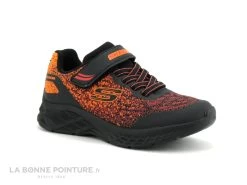 Skechers 403920L MICROSPEC II - Black Red - Basket GARCON