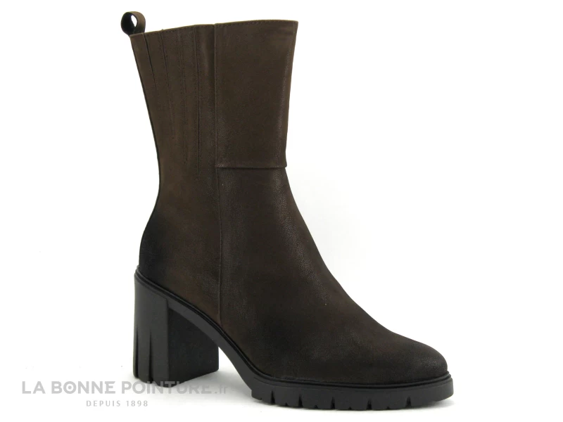 Marco Tozzi 2-25471-29 Marron Cafe - Bottine Talon Haut Et Large 7 Marco Tozzi 2-25471-29 Marron Cafe - Bottine Talon Haut Et Large – Image 5